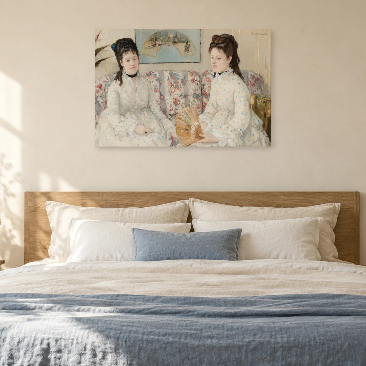 Tableau Les Deux Sœurs de Berthe Morisot dans une chambre - Art Virtuoso