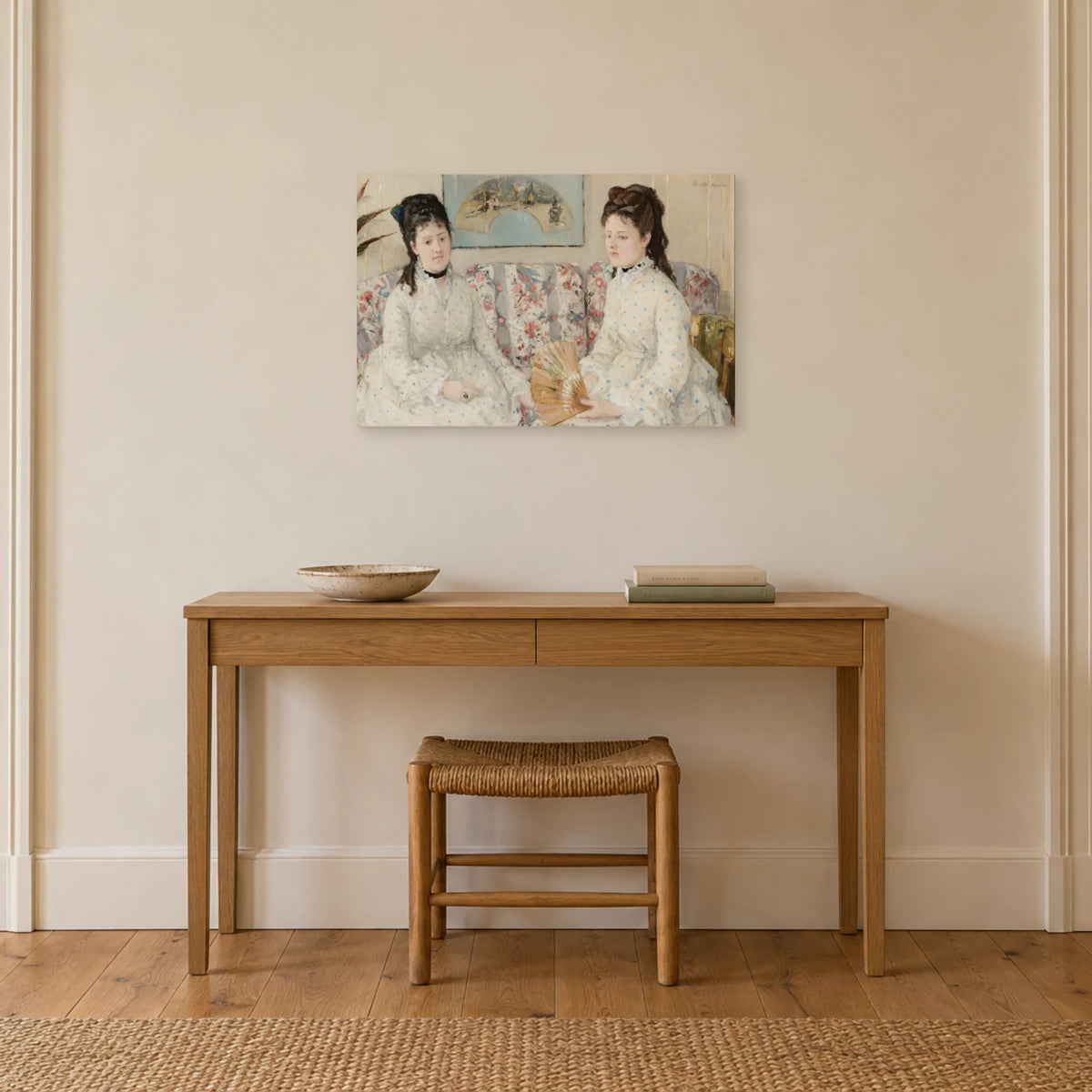 Tableau Les Deux Sœurs de Berthe Morisot dans une entrée ou un couloir - Art Virtuoso