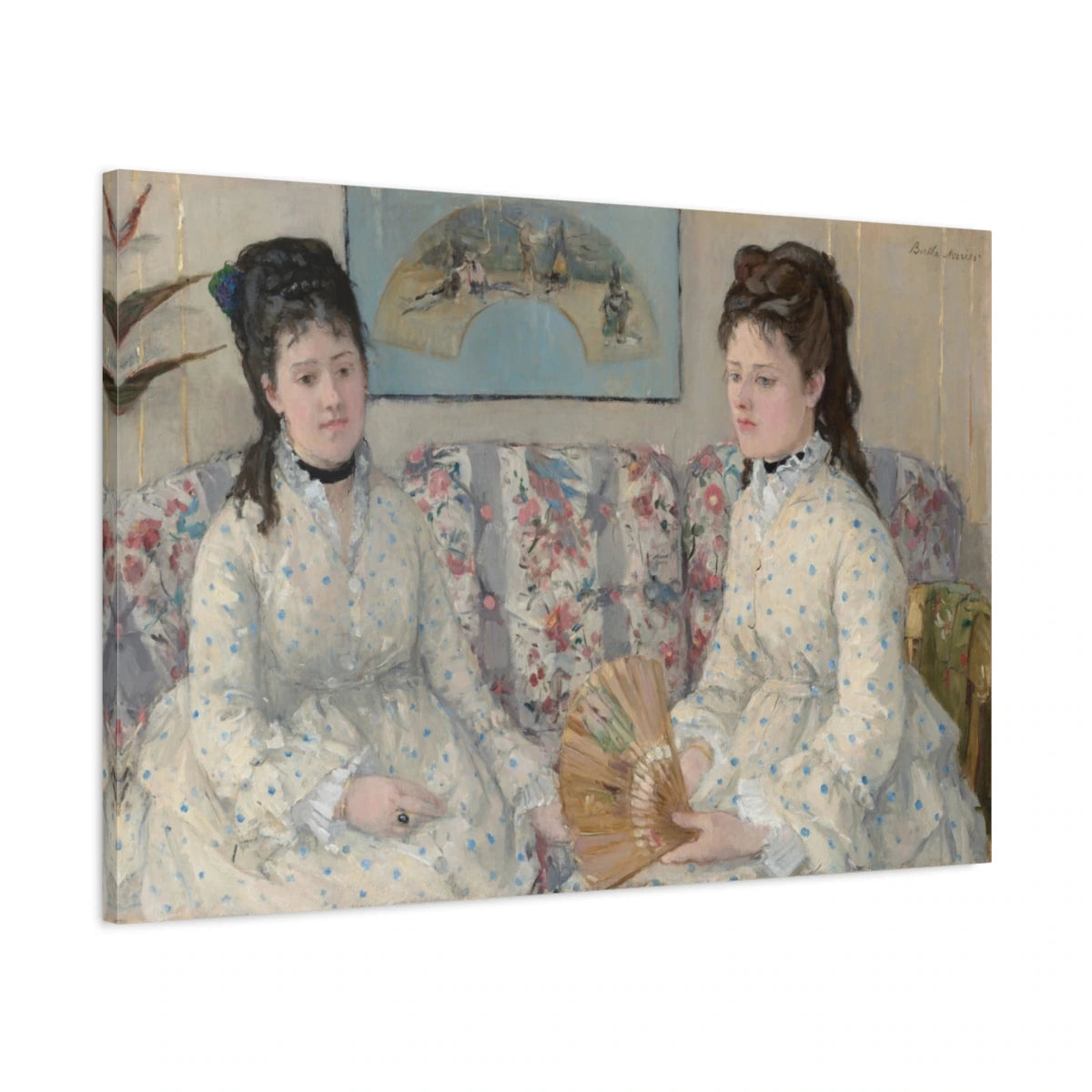 Tableau Les Deux Sœurs de Berthe Morisot - toile 3D avec bords imprimés - Art Virtuoso