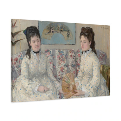 Tableau Les Deux Sœurs de Berthe Morisot - toile 3D avec bords imprimés - Art Virtuoso