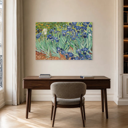 Tableau Les Iris – Vincent van Gogh dans un bureau - Art Virtuoso