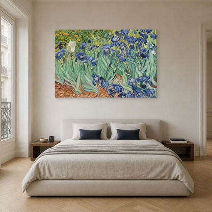 Tableau Les Iris – Vincent van Gogh dans une chambre - Art Virtuoso