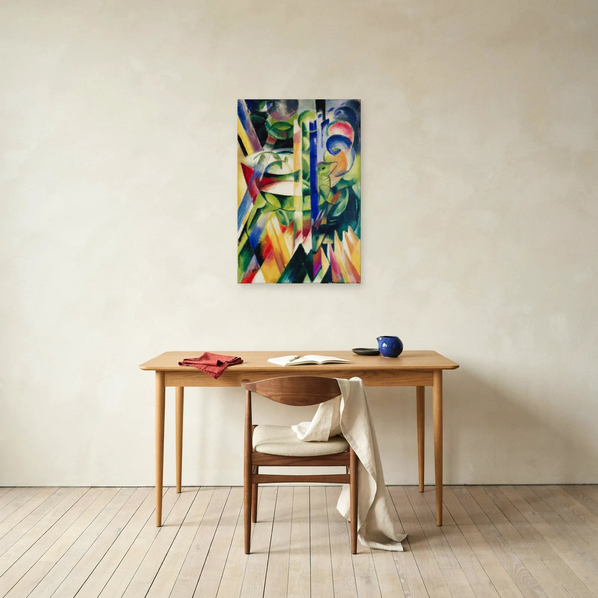 Tableau Les Petites Chèvres de montagne – Franz Marc dans un bureau - Art Virtuoso