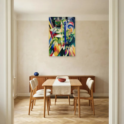 Tableau Les Petites Chèvres de montagne – Franz Marc dans une salle à manger - Art Virtuoso