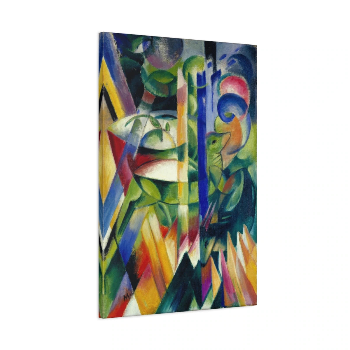 Tableau Les Petites Chèvres de montagne – Franz Marc - toile 3D avec bords imprimés - Art Virtuoso