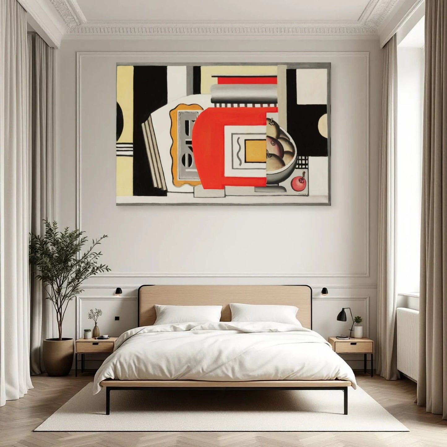 Tableau Les Pommes – Fernand Léger dans une chambre - Art Virtuoso