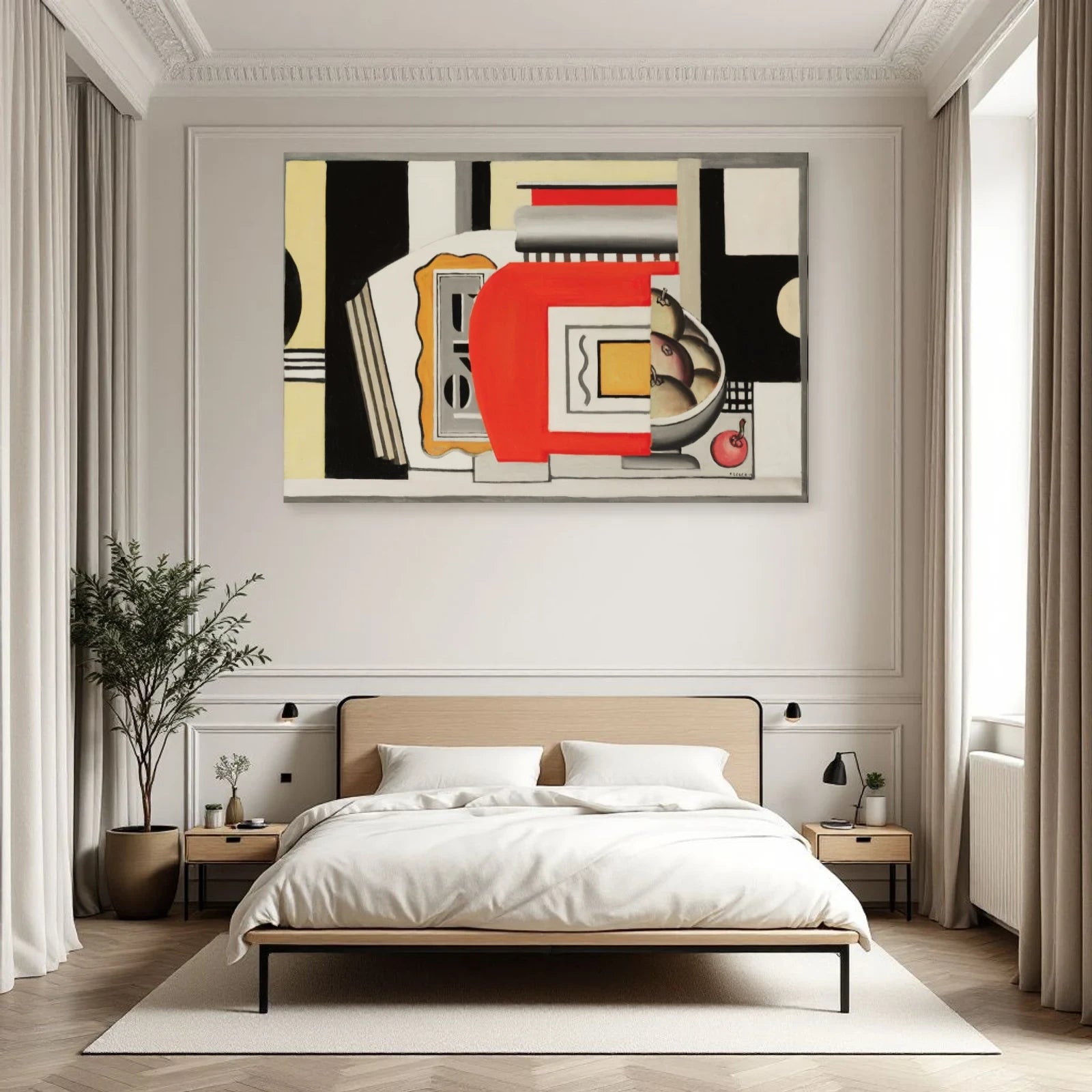 Tableau Les Pommes – Fernand Léger dans une chambre - Art Virtuoso