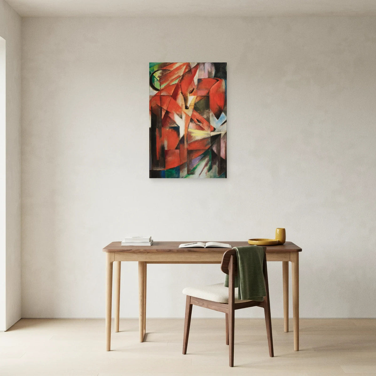 Tableau Les Renards – Franz Marc dans un bureau - Art Virtuoso