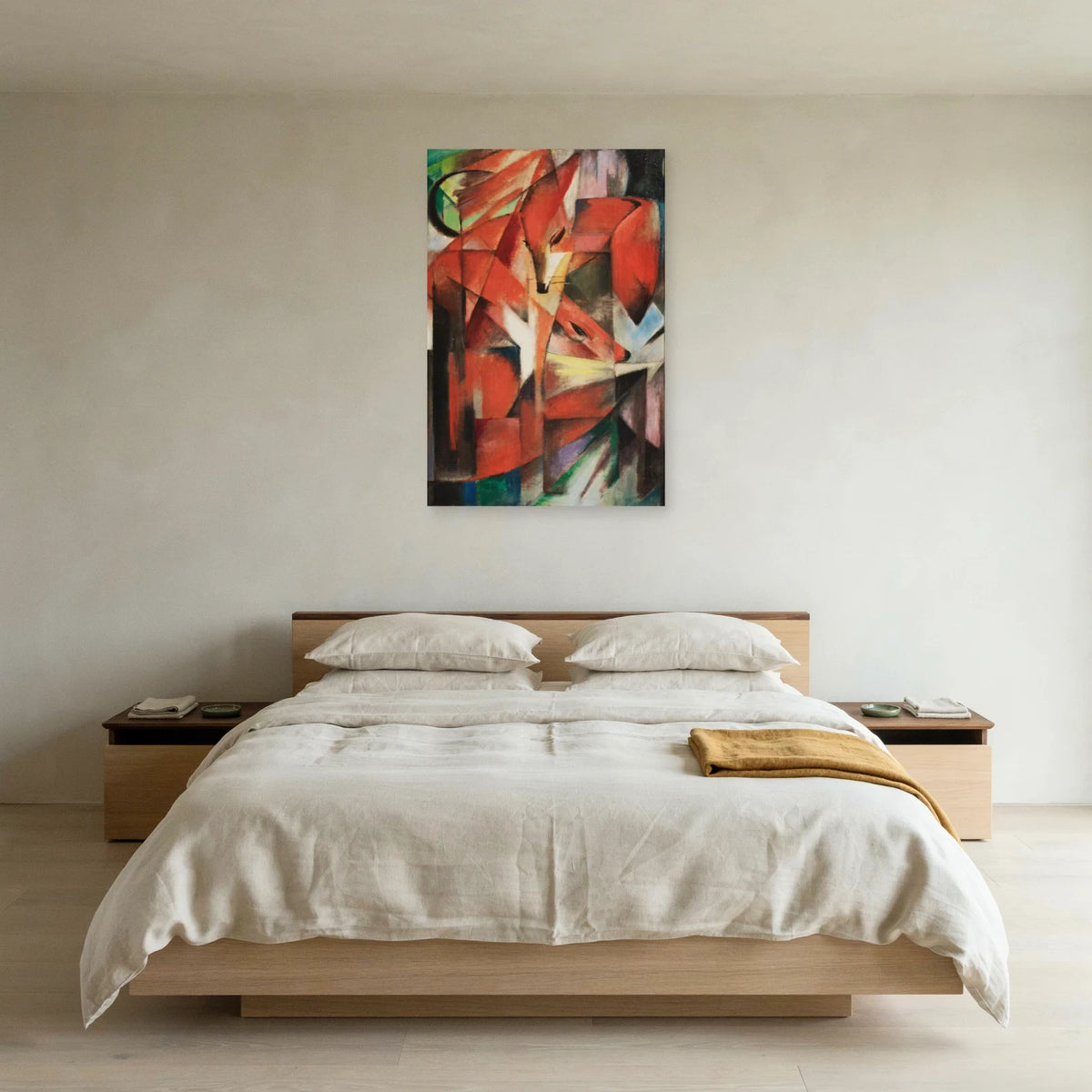 Tableau Les Renards – Franz Marc dans une chambre - Art Virtuoso