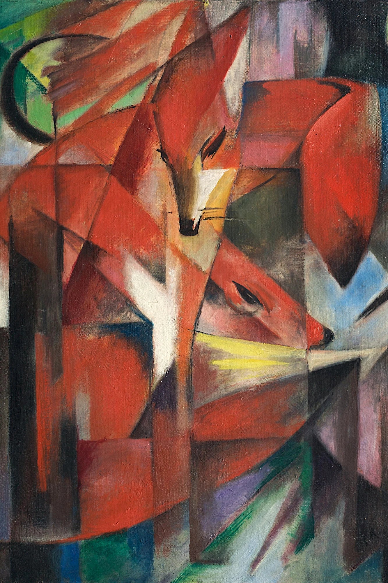 Les Renards de Franz Marc – toile format S