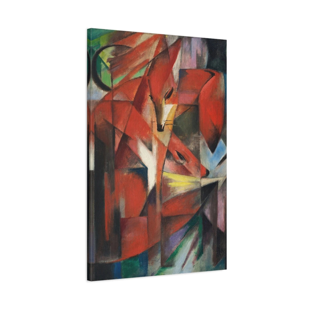 Tableau Les Renards – Franz Marc - toile 3D avec bords imprimés - Art Virtuoso