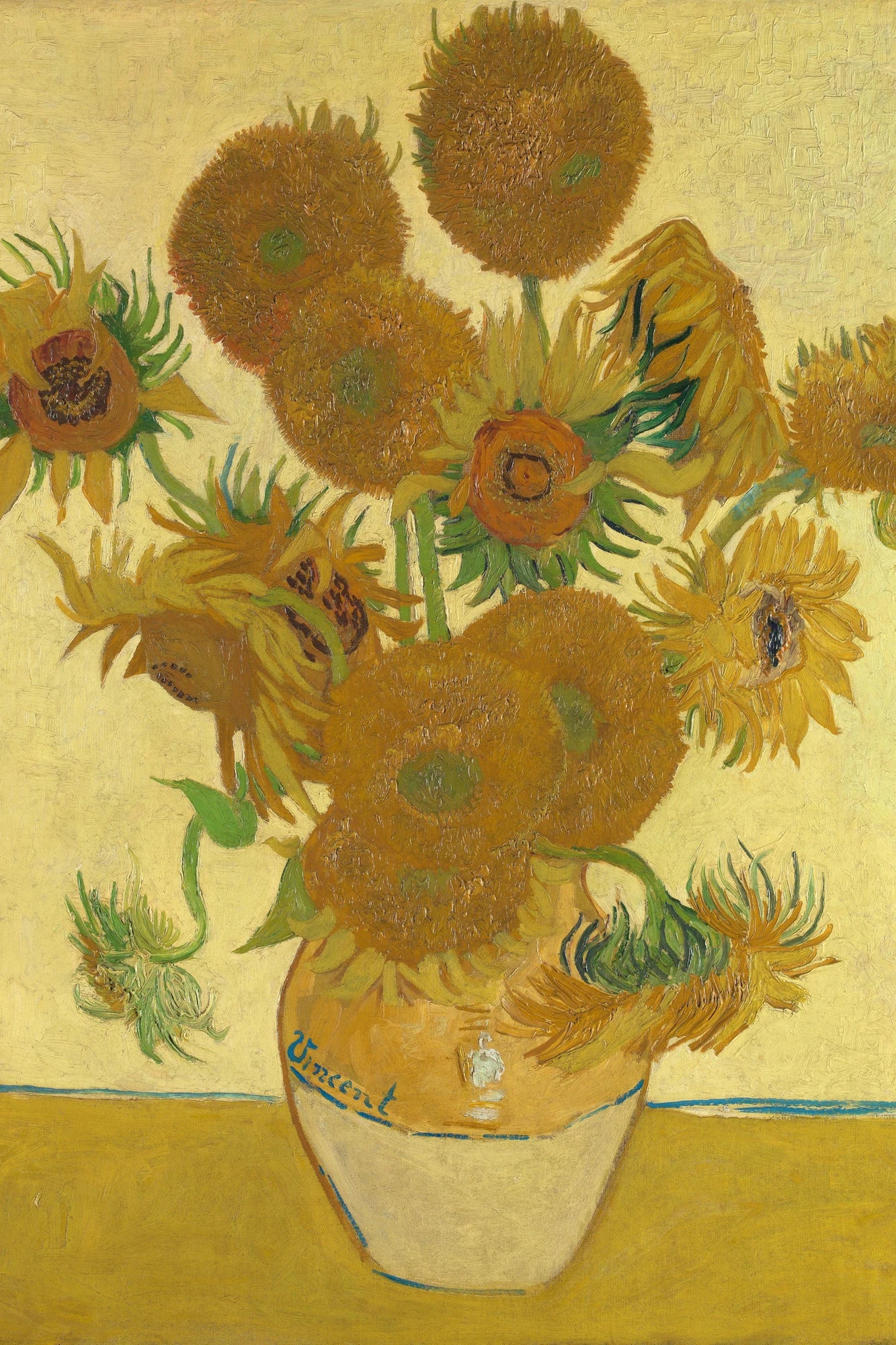 Tableau Les Tournesols – Vincent van Gogh – reproduction sur toile, format L