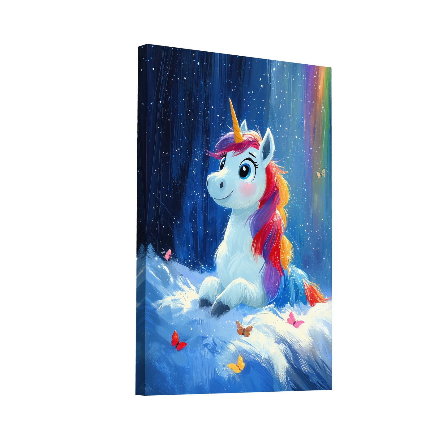 Product Hero 3D WebP Tableau Licorne - Chambre Enfant - Art Virtuoso