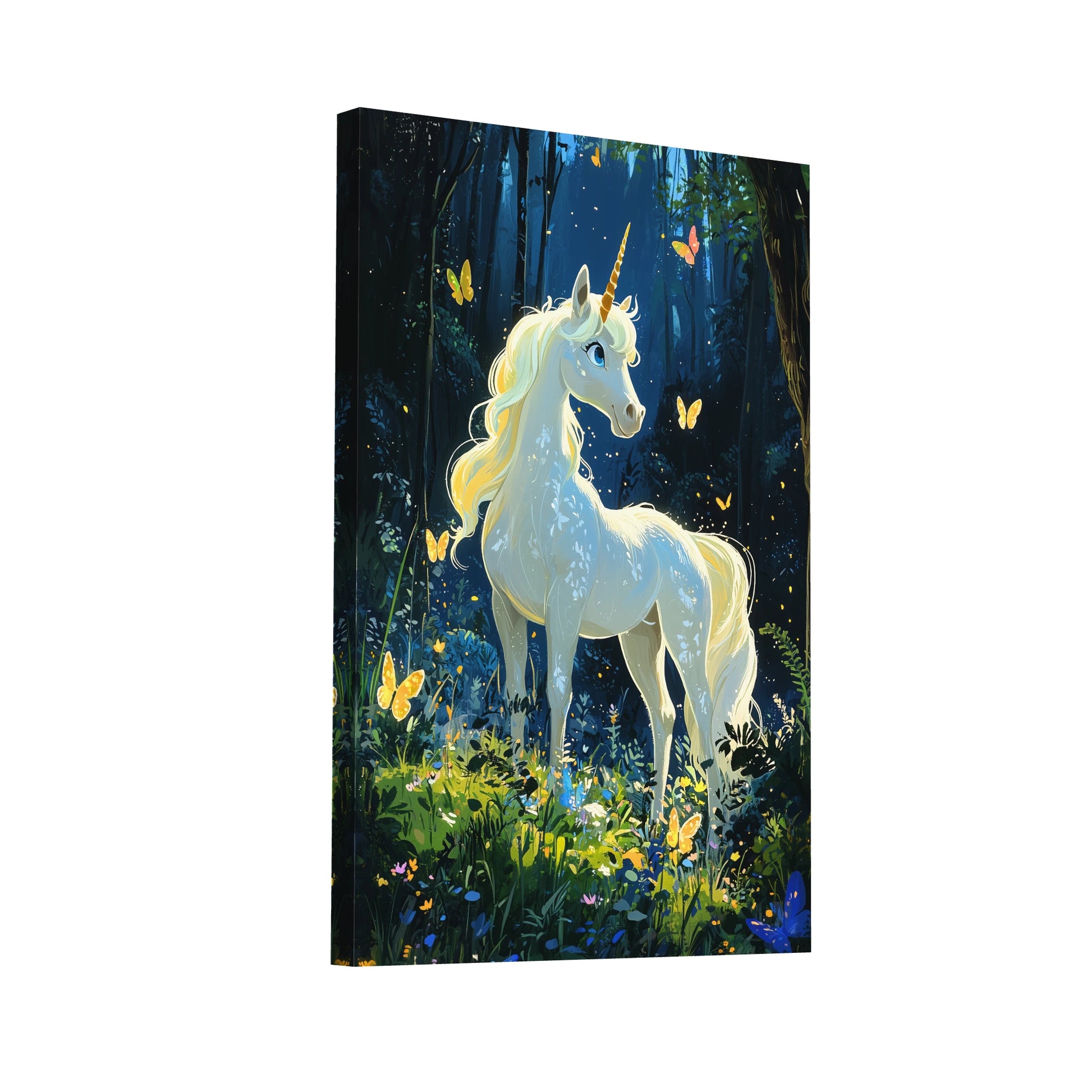 Product Hero 3D WebP Tableau Licorne - Chambre Fille - Art Virtuoso