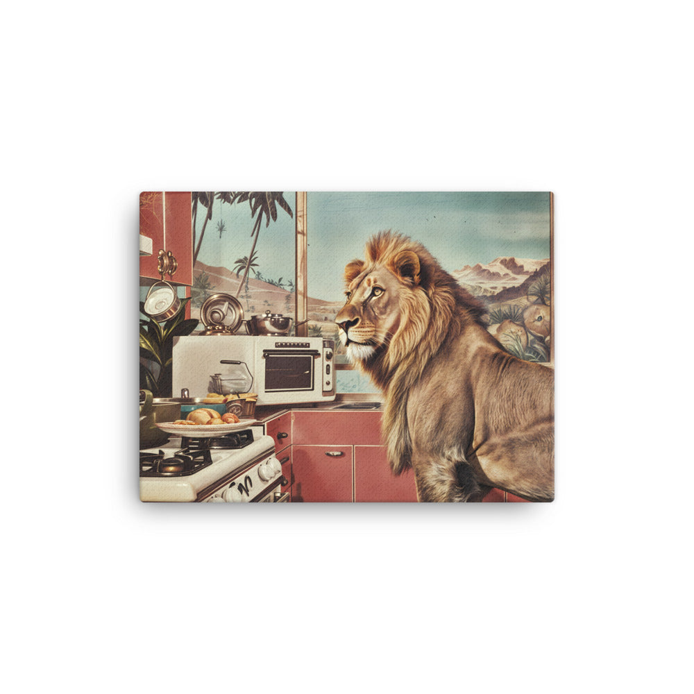 tableau lion pop art 12″×16″