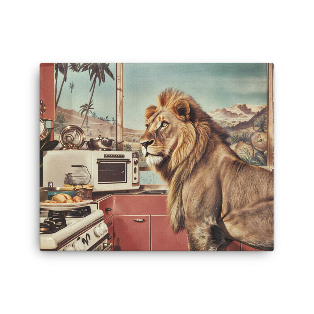 Tableau Lion Pop Art - Le Roi de la Consommation  Art Virtuoso M  