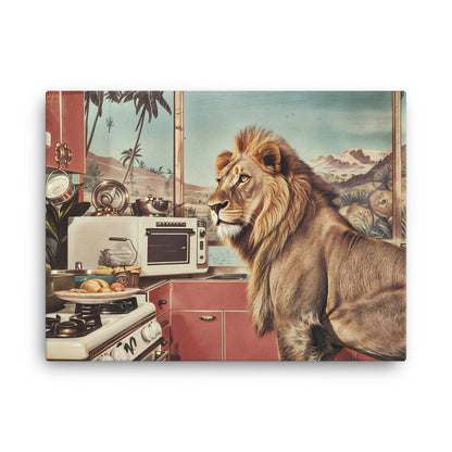 tableau lion pop art 18″×24″