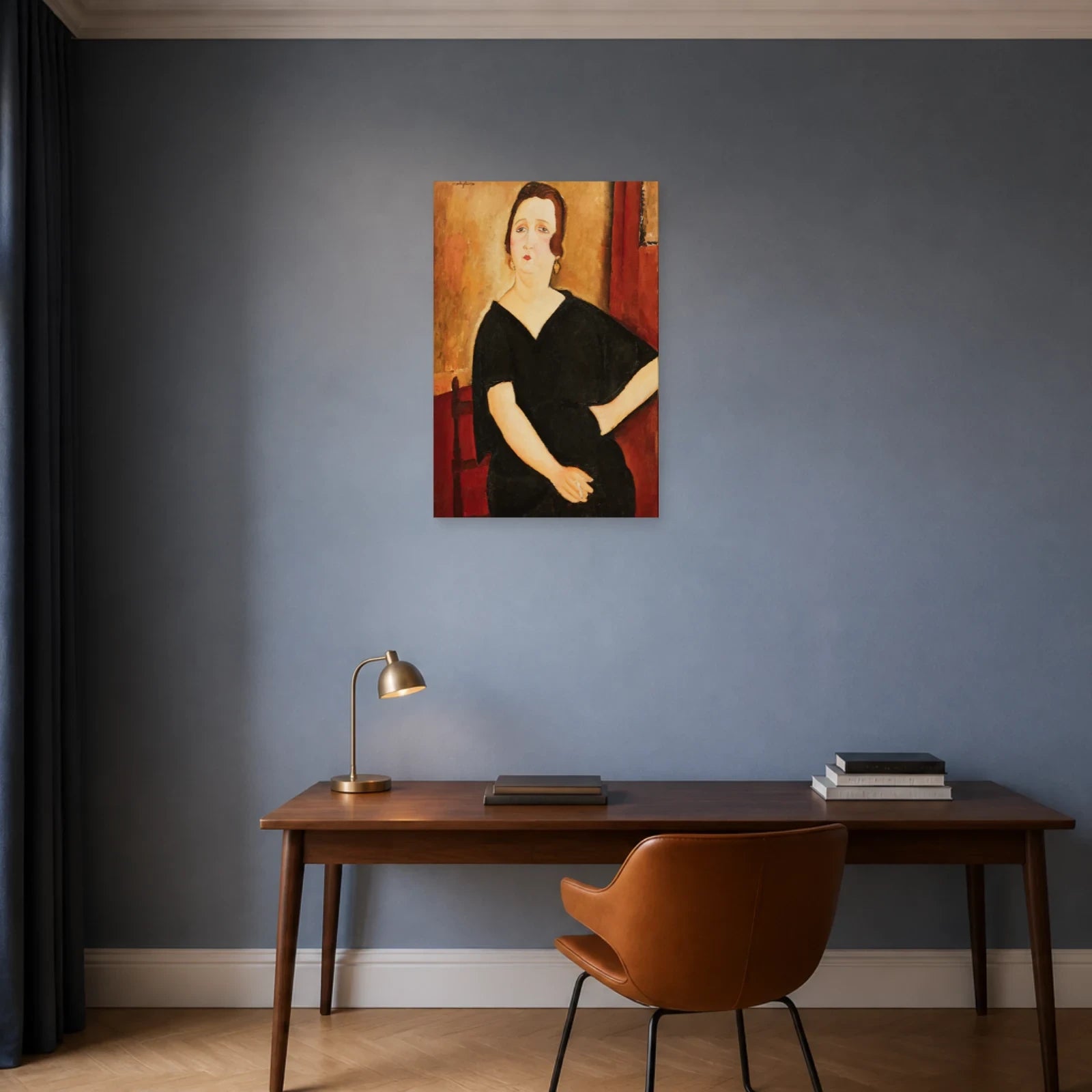 Tableau Madame Amédée (Femme à la cigarette) – Amedeo Modigliani dans un bureau - Art Virtuoso