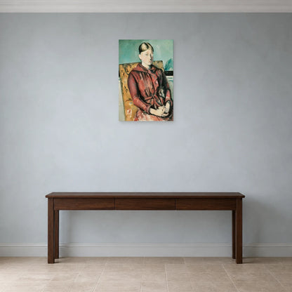 Tableau Madame Cézanne dans un fauteuil jaune – Paul Cézanne dans une entrée ou un couloir - Art Virtuoso