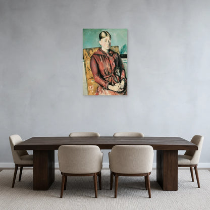 Tableau Madame Cézanne dans un fauteuil jaune – Paul Cézanne dans une salle à manger - Art Virtuoso