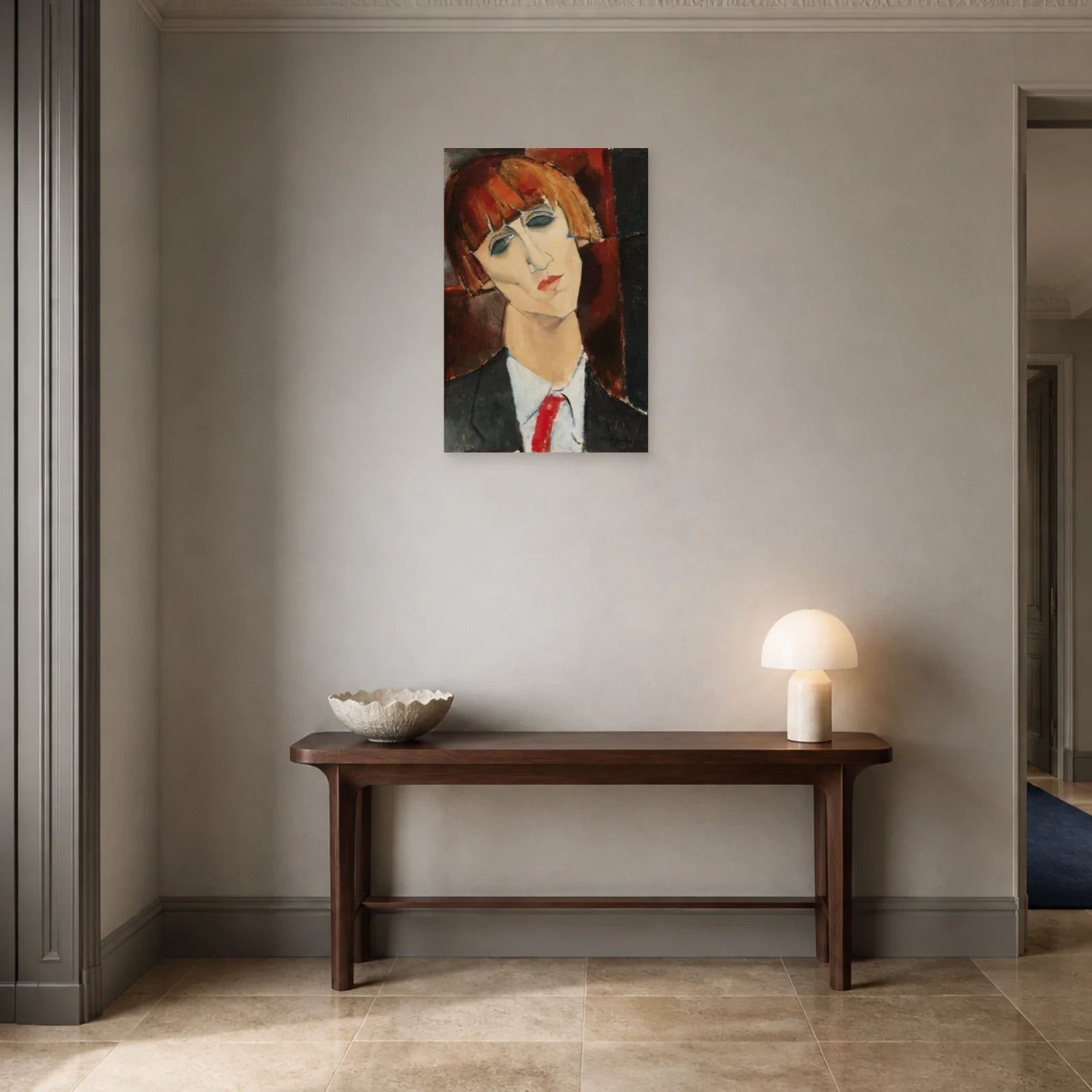 Tableau Madame Kisling – Amedeo Modigliani dans une entrée ou un couloir - Art Virtuoso