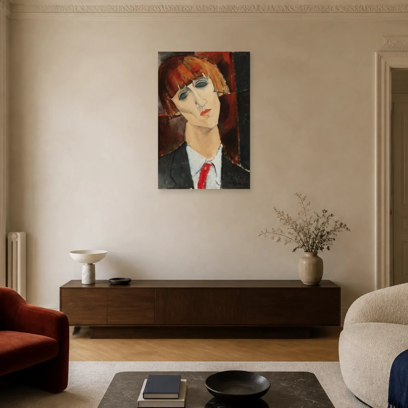 Tableau Madame Kisling – Amedeo Modigliani dans un salon - Art Virtuoso