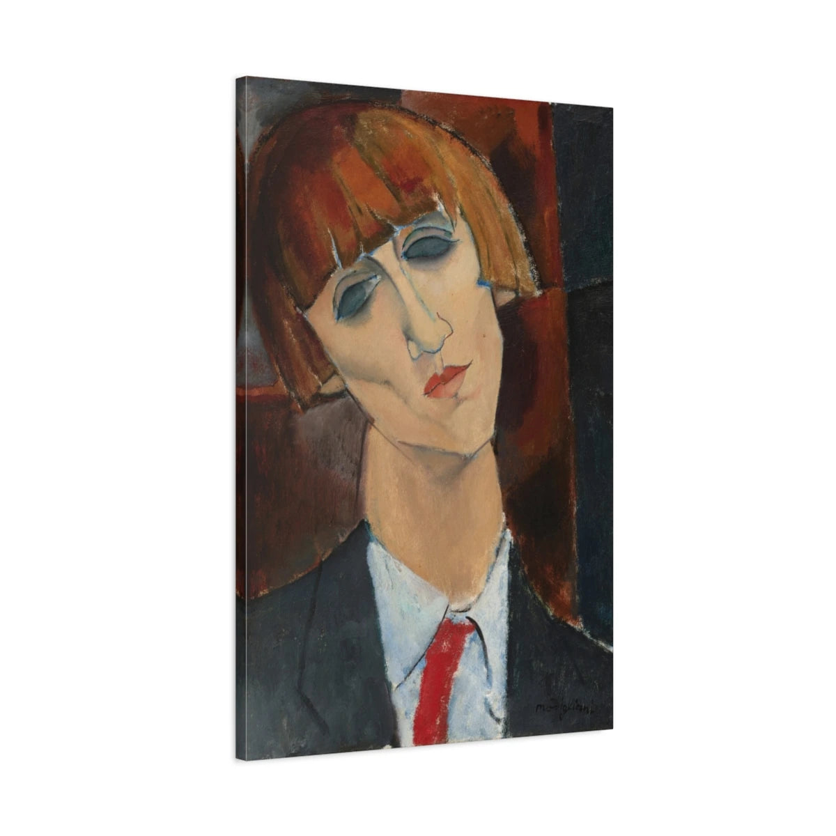 Tableau Madame Kisling – Amedeo Modigliani - toile 3D avec bords imprimés - Art Virtuoso