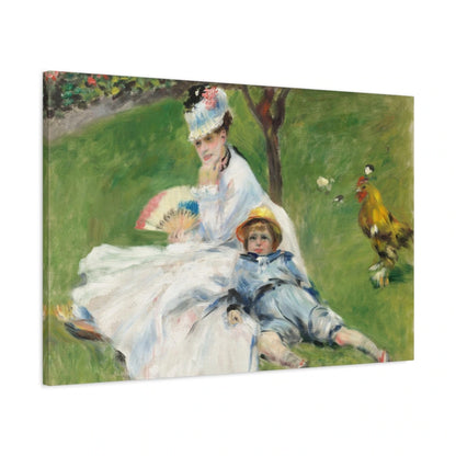 Tableau Madame Monet et son fils – Pierre-Auguste Renoir - toile 3D avec bords imprimés - Art Virtuoso