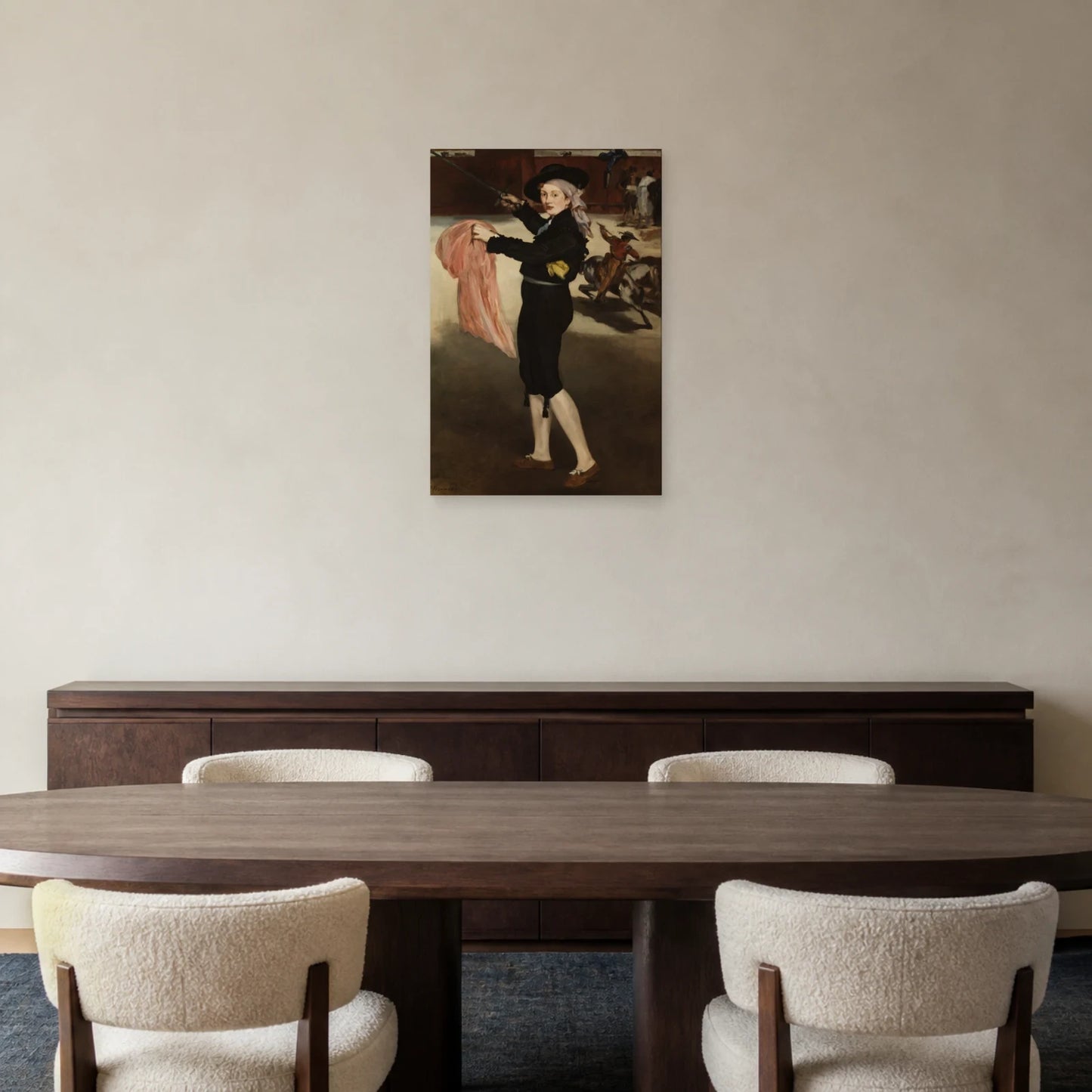 Tableau Mademoiselle V. en costume d’espada – Édouard Manet dans une salle à manger - Art Virtuoso