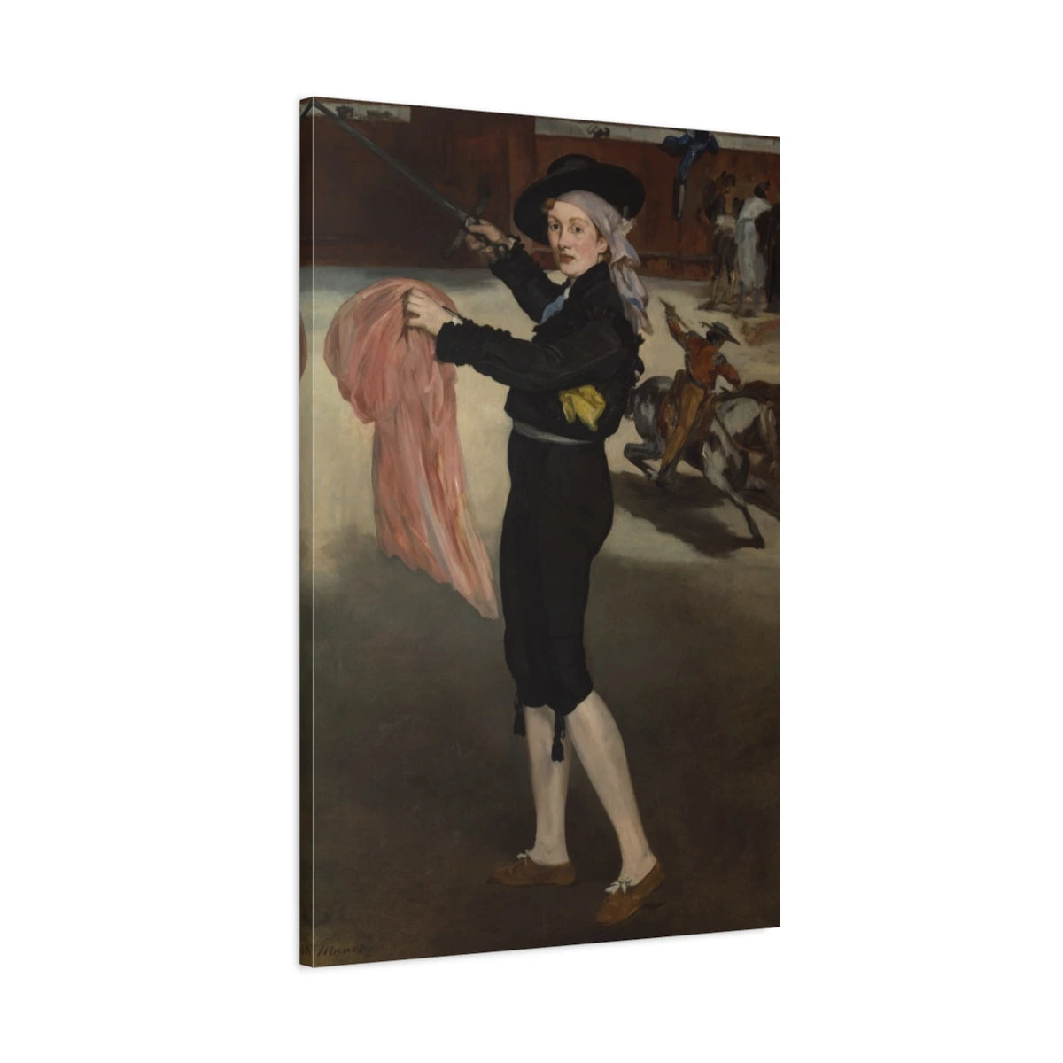 Tableau Mademoiselle V. en costume d’espada – Édouard Manet - toile 3D avec bords imprimés - Art Virtuoso
