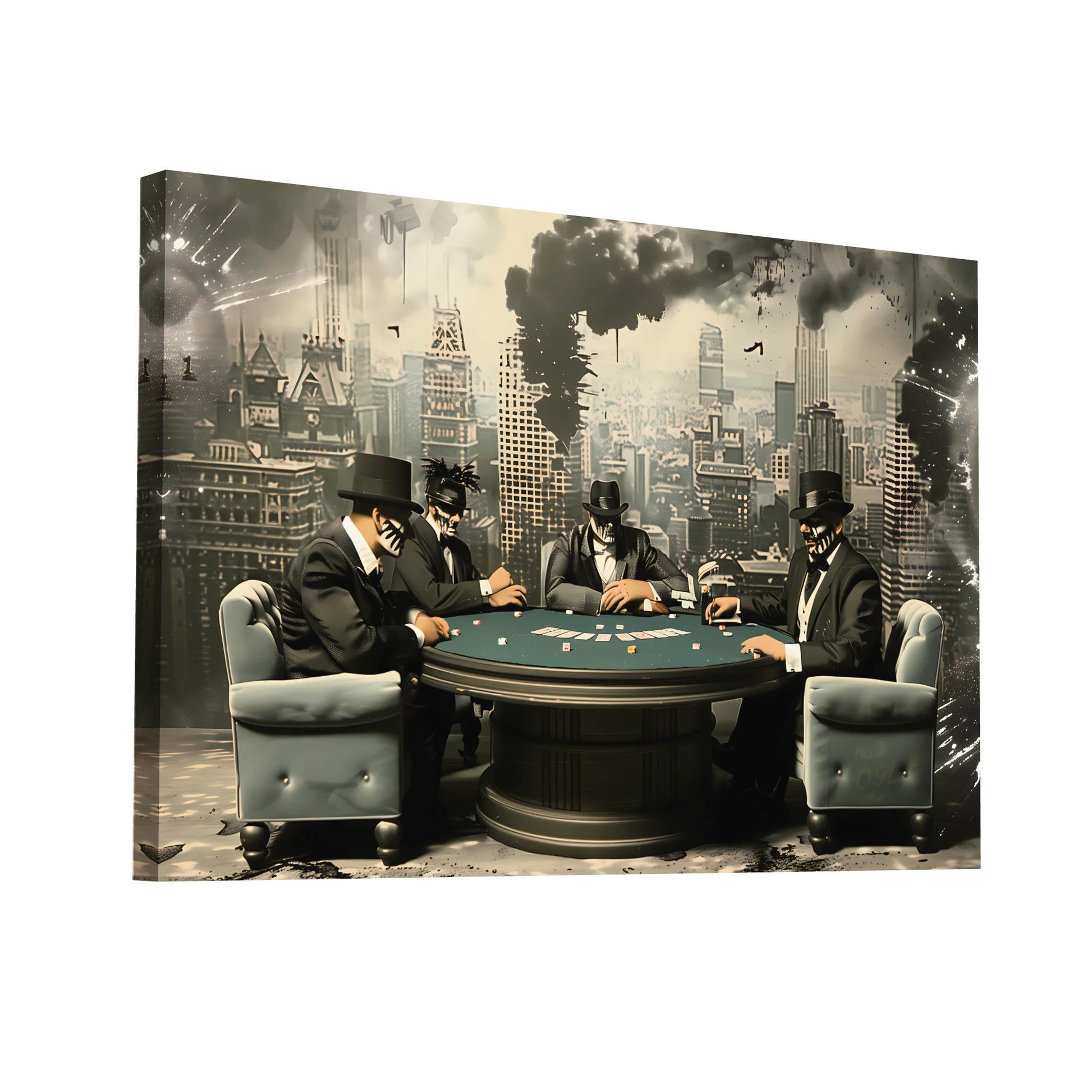 Product Hero 3D WebP Tableau Mafia - Partage de la Ville - Art Virtuoso