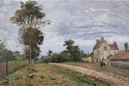 Tableau Maison de monsieur Musy, Louveciennes – Camille Pissarro - impression sur toile, format L