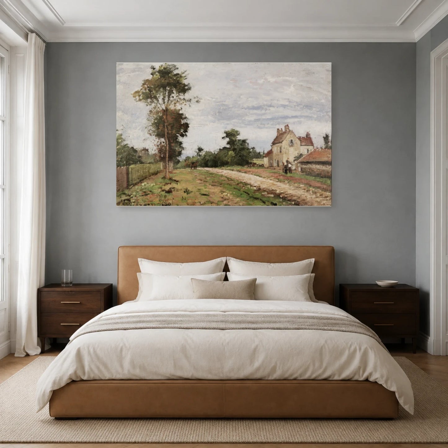 Tableau Maison de monsieur Musy, Louveciennes – Camille Pissarro dans une chambre - Art Virtuoso