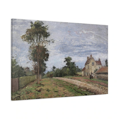 Tableau Maison de monsieur Musy, Louveciennes – Camille Pissarro - toile 3D avec bords imprimés - Art Virtuoso