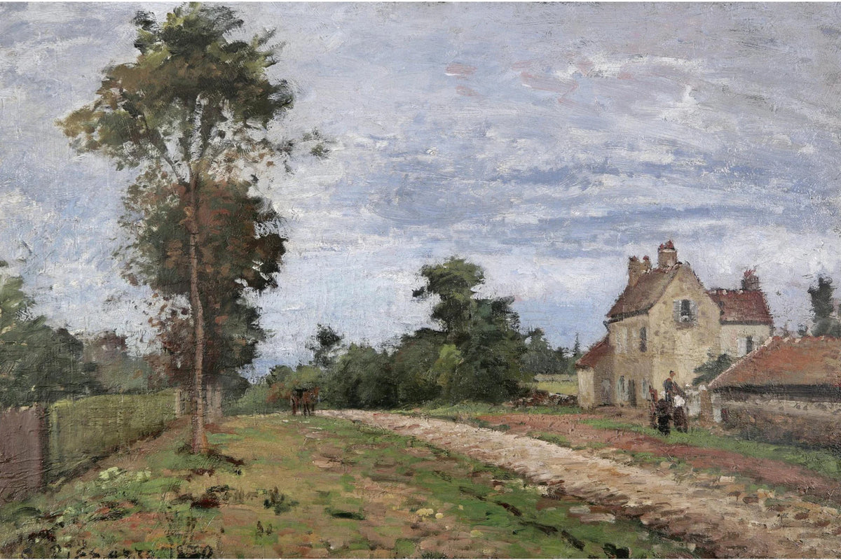 Tableau Maison de monsieur Musy, Louveciennes – Camille Pissarro - impression sur toile, format XXL