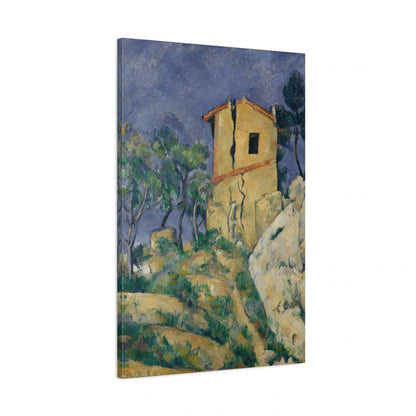 Tableau La Maison aux murs fissurés – Paul Cézanne - toile 3D avec bords imprimés - Art Virtuoso