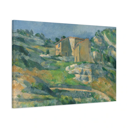 Tableau Maisons en Provence : la vallée du Riaux près de L’Estaque – Paul Cézanne - toile 3D avec bords imprimés - Art Virtuoso