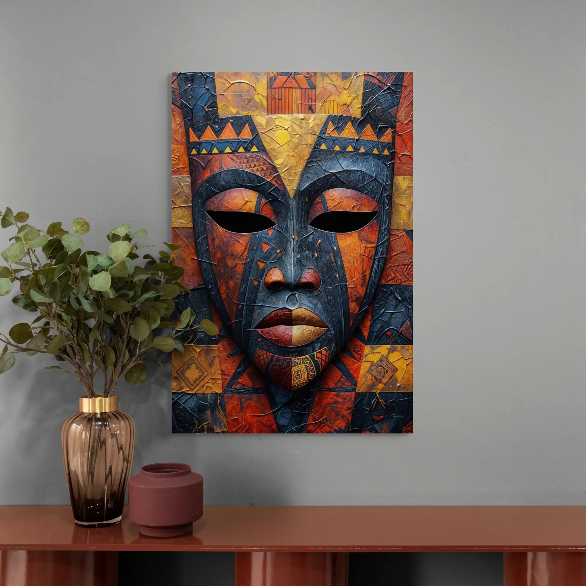 Masque africain moderne #23 - – (French Masque africain moderne #23 - – (French