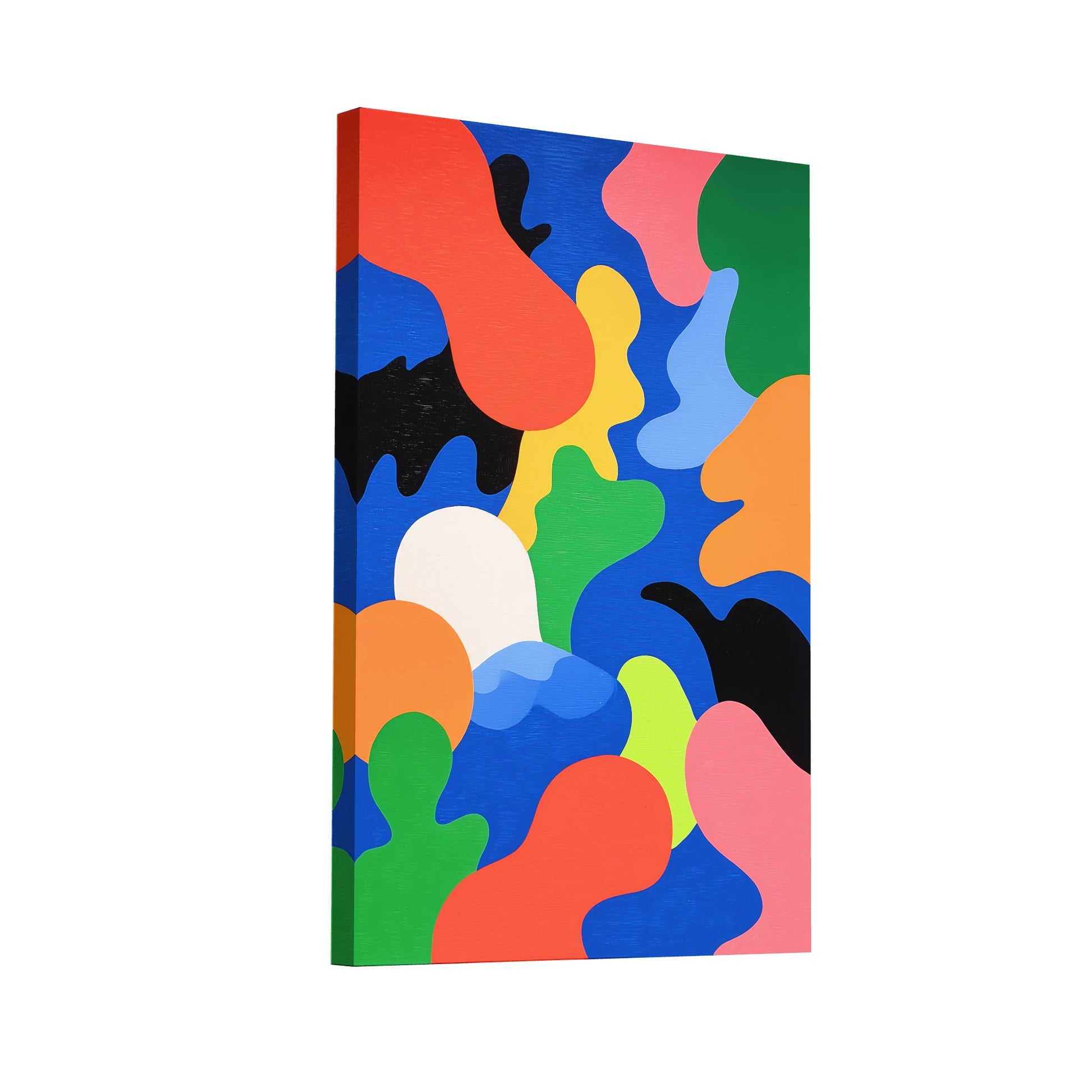 Product Hero 3D WebP Tableau Memphis 2 - Danse de Couleurs - Art Virtuoso