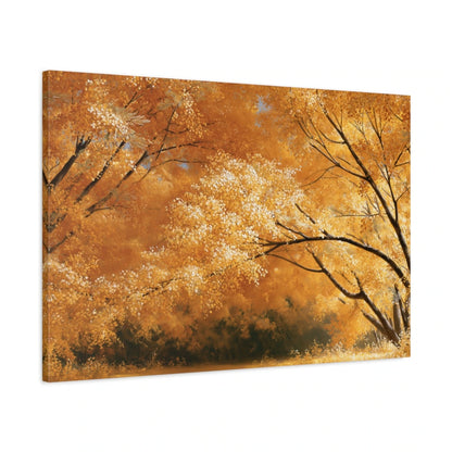 Tableau Mimosa Jaune Panoramique - Colline en Fleurs - toile 3D avec bords imprimés - Art Virtuoso