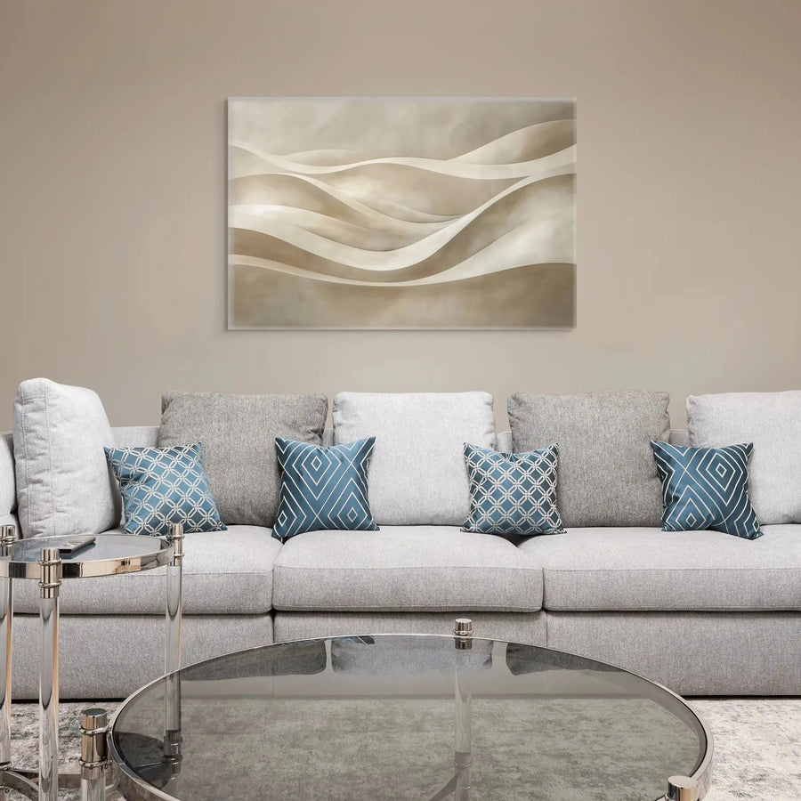 Minimalistisches Wandbild Beige