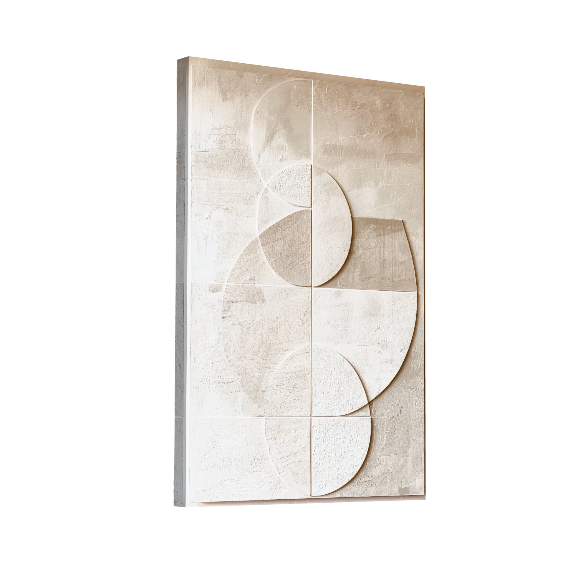 Product Hero 3D WebP Tableau Minimaliste Blanc - Art Virtuoso