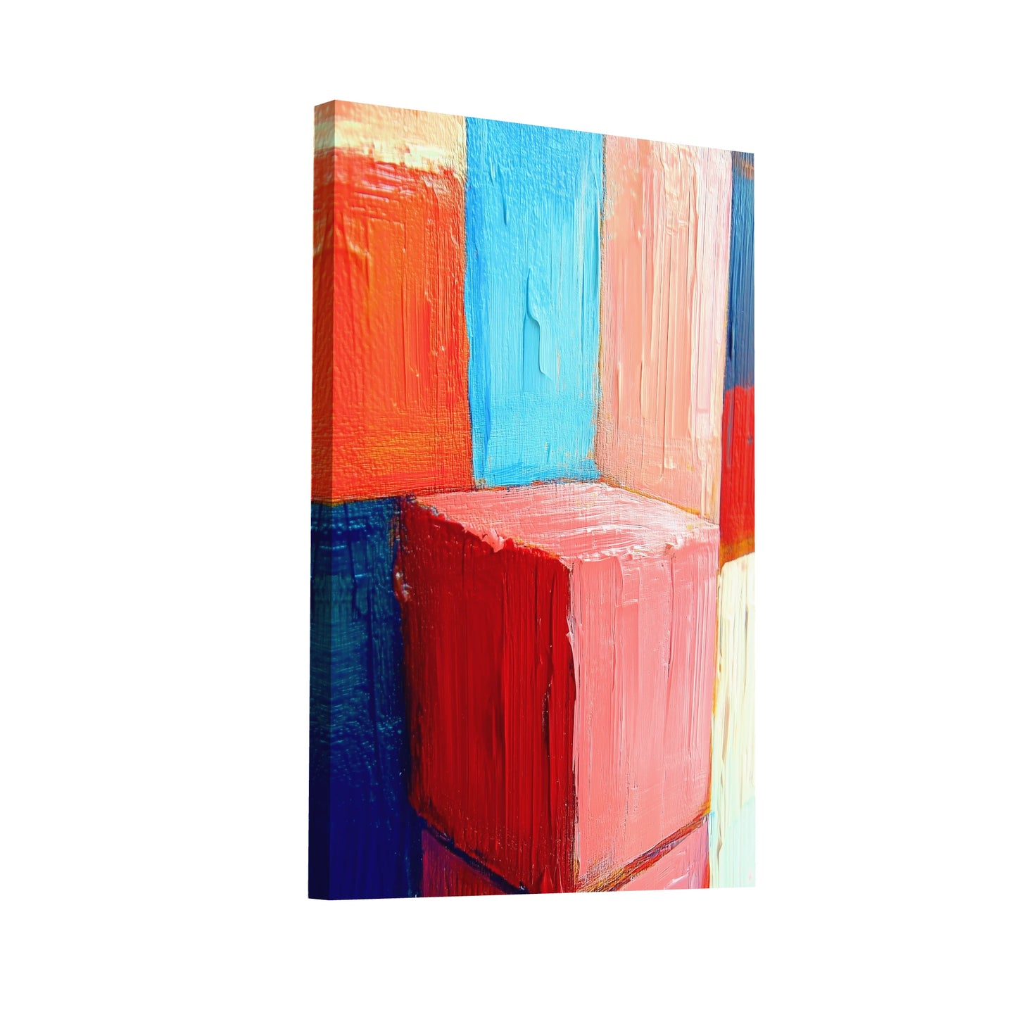 Product Hero 3D WebP Tableau Minimaliste Coloré - Art Virtuoso