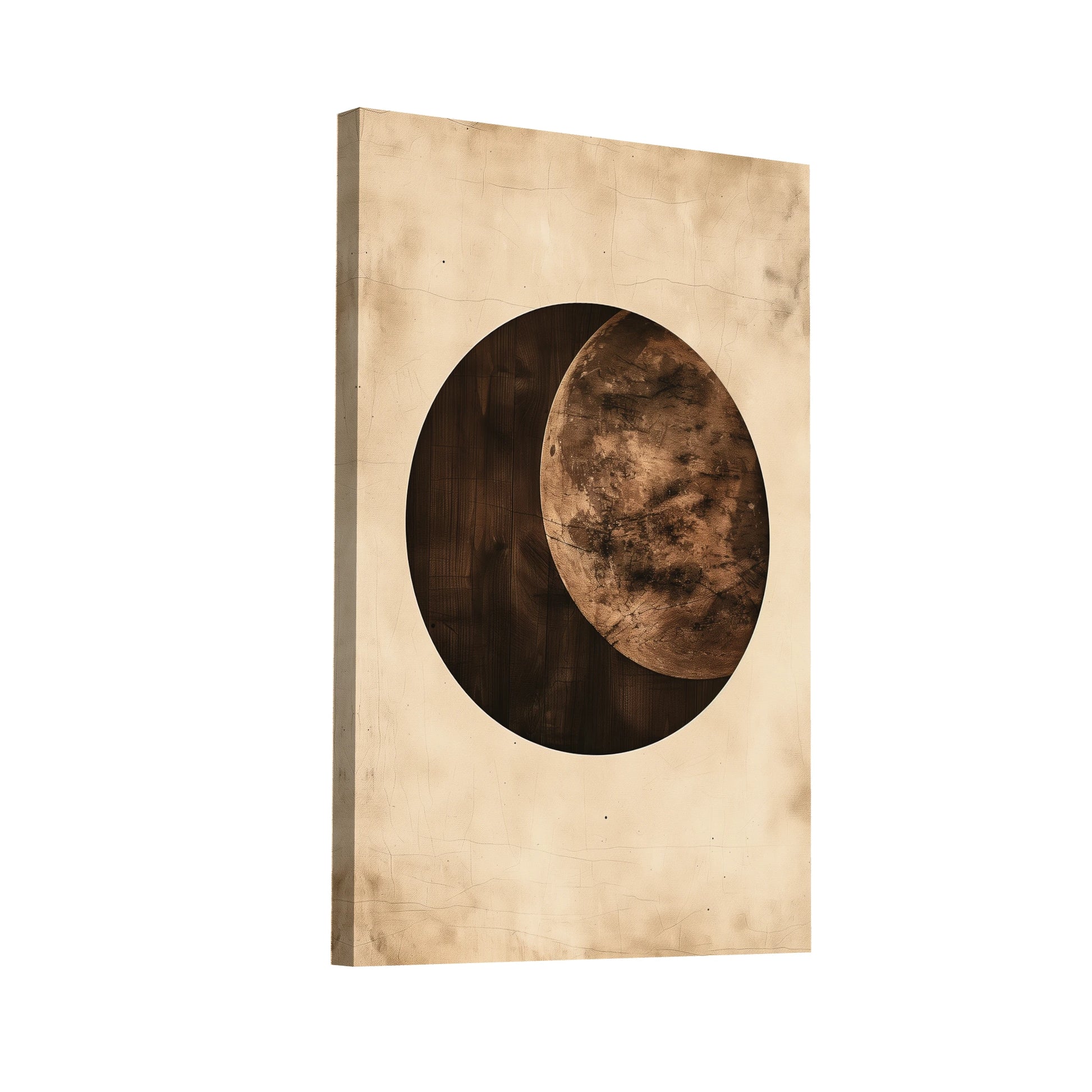 Product Hero 3D WebP Tableau Minimaliste Marron - Art Virtuoso