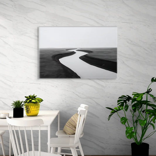 Tableau Minimaliste Noir et Blanc Affiches, reproductions et œuvres graphiques Art Virtuoso