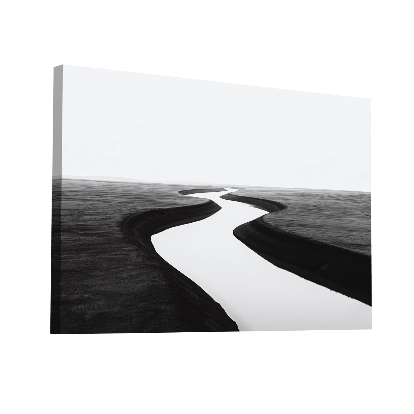 Product Hero 3D WebP Tableau Minimaliste Noir et Blanc - Art Virtuoso