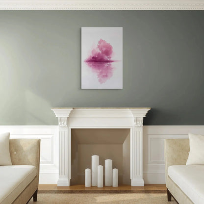 Tableau Minimaliste Rose Affiches, reproductions et œuvres graphiques Art Virtuoso