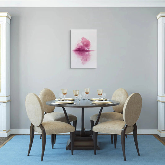 Tableau Minimaliste Rose Affiches, reproductions et œuvres graphiques Art Virtuoso