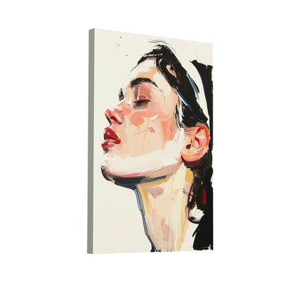 Product Hero 3D WebP Tableau Minimaliste - Visage Féminin - Art Virtuoso