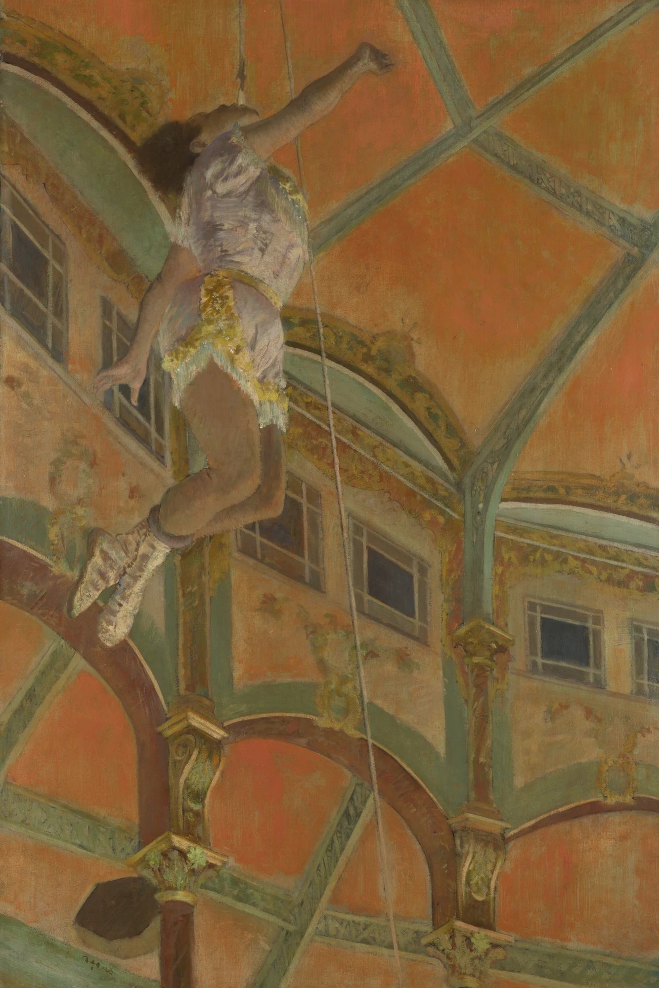Tableau Miss La La au cirque Fernando – Edgar Degas - impression sur toile, format S